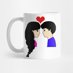 Cute Couple Love Cartoon Mug